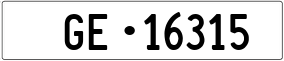 Trailer License Plate